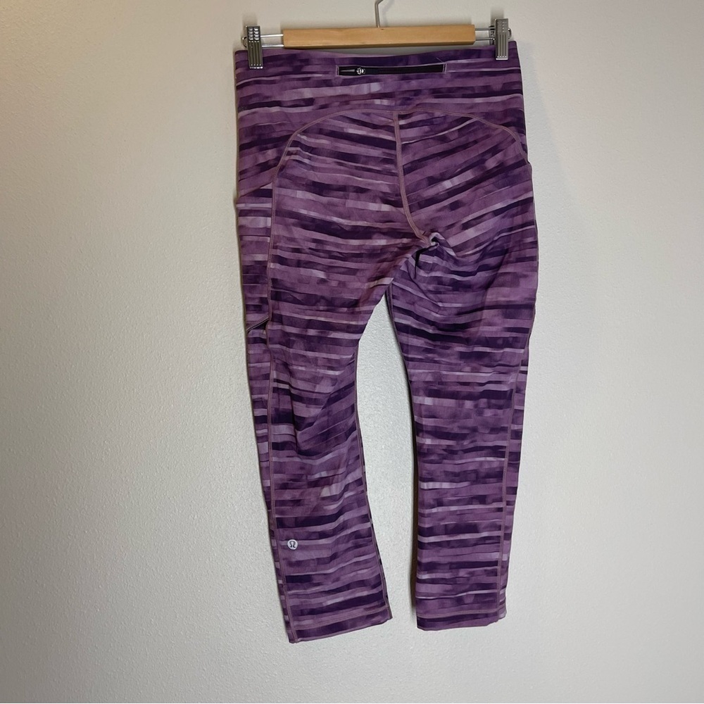 Lululemon Speed Up Crop Leggings 21” Inseam Shadowed Smoked Mullberry Size 8 - Picture 8 of 11